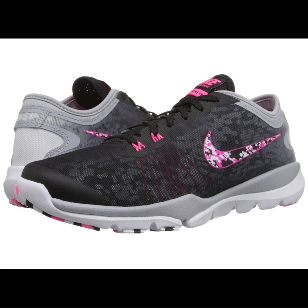 Black and Pink Camo Nike Flex Supreme TR4
